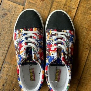 Sonic the Hedgehog Kids Canvas Sneakers - Multicolor Size 3